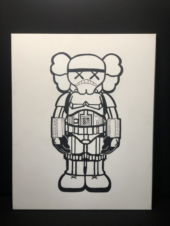 Painting акрилом Kaws