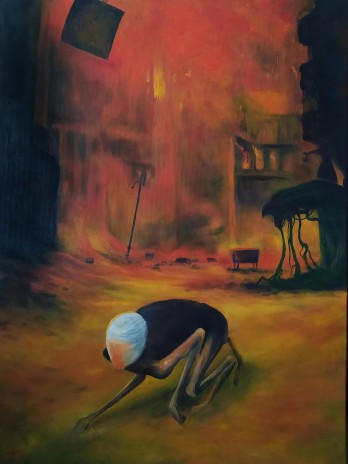 Painting маслом Самоубийство