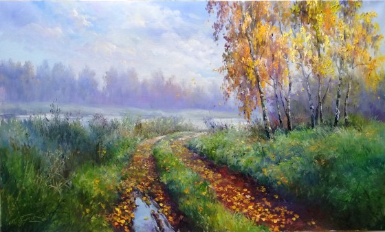 Painting маслом Слезы осени
