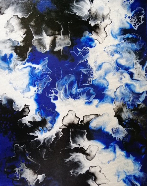 Painting акрилом Синева