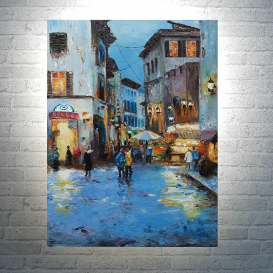 Painting маслом "Вечерняя прогулка"