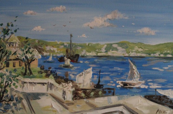 Painting маслом Набережная