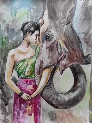 Painting акварелью Тайланд