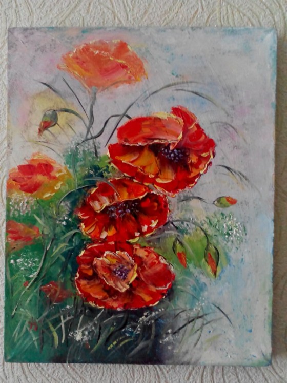 Painting маслом Маки