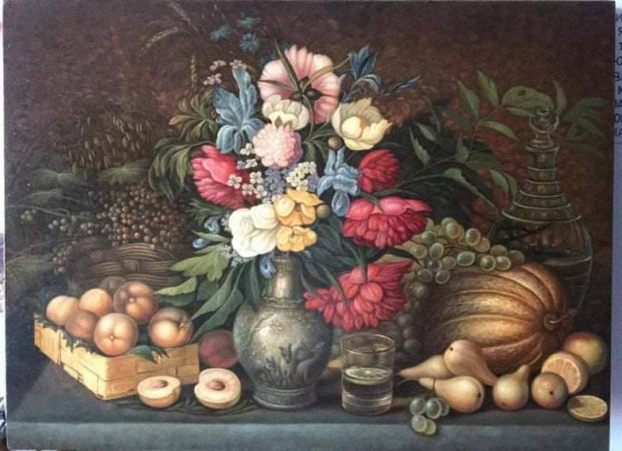 Painting маслом  Квіти і плоди