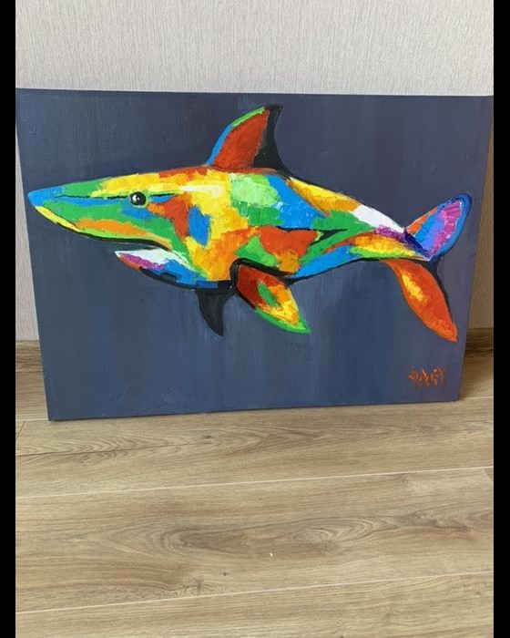 Painting маслом Shark