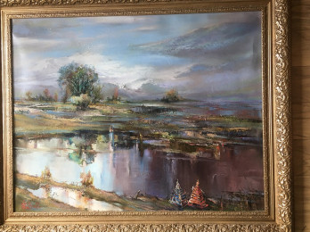Painting маслом Dnieper River Floodplains