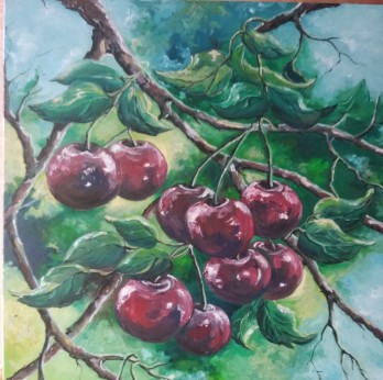 Painting маслом Вишня