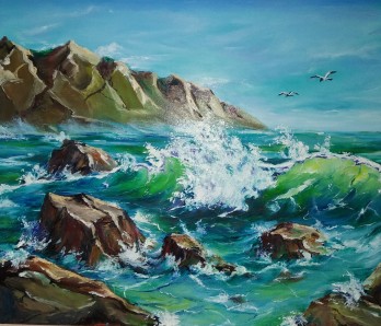 Painting маслом Море