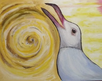 Painting маслом "Ещё одна чайка"