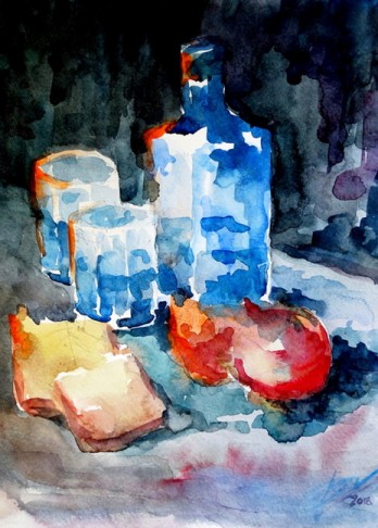 Painting акварелью Vospominaniia