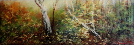 Painting пастелью Osenj
