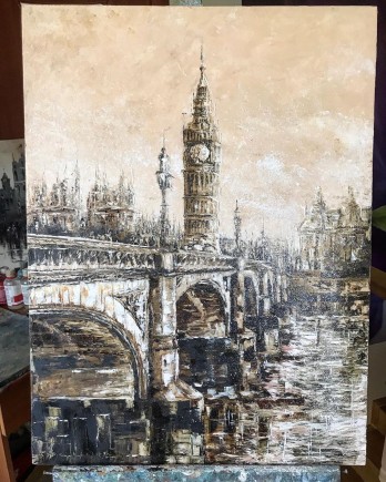 Painting маслом Биг бен