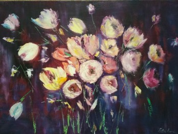 Painting маслом Тюльпаны