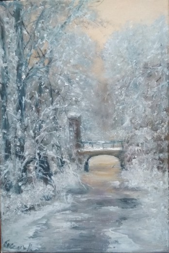 Painting маслом Иней