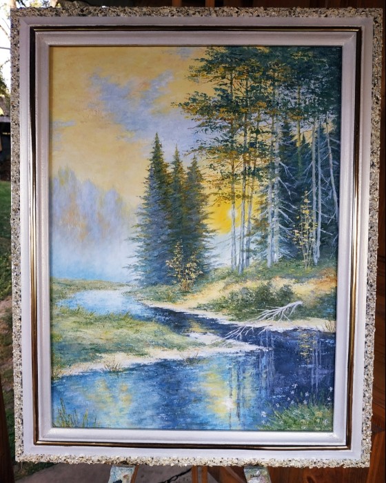 Painting маслом Туманний ранок