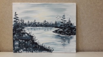 Painting акрилом Пейзаж 