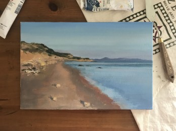 Painting маслом Пляж Айязма