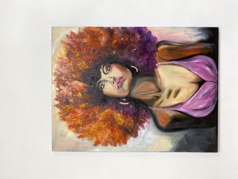 Painting маслом Красотка