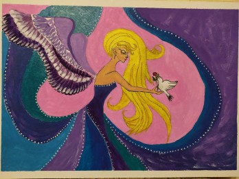 Painting акрилом Нежность. Tenderness