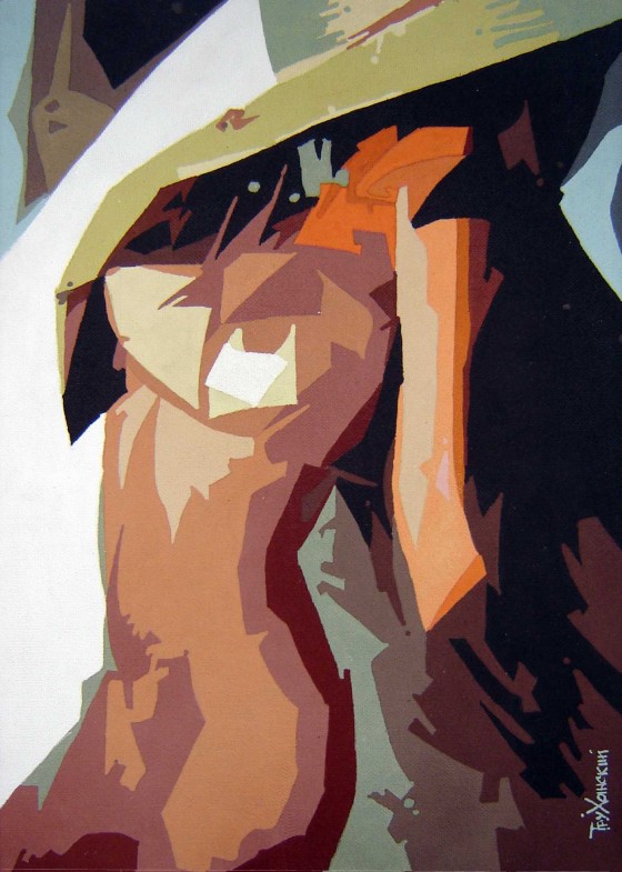 Painting акрилом Зной в тени