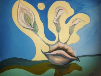 Painting акрилом Навеяно Дали