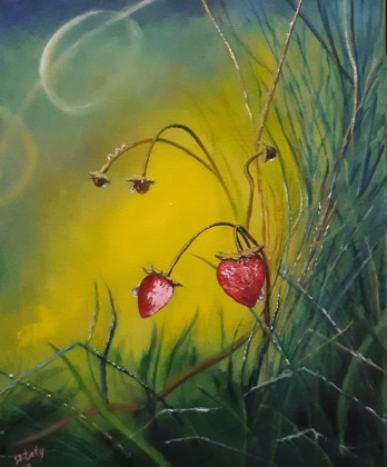 Painting маслом Земляника
