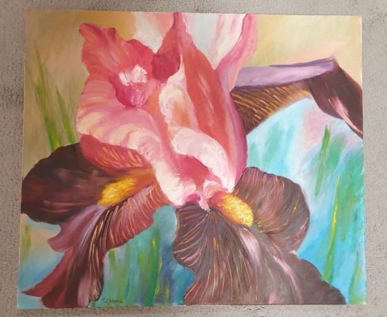 Painting маслом "Ирис"