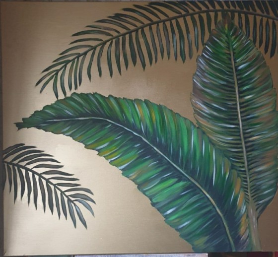 Painting акрилом Интерьерная картина "Тропики"