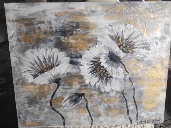 Painting акрилом Ніжні ноти квітів