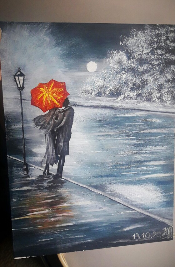 Painting акрилом Любов серед вулиць
