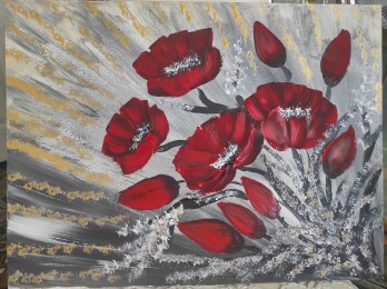 Painting акрилом Чарівні маки