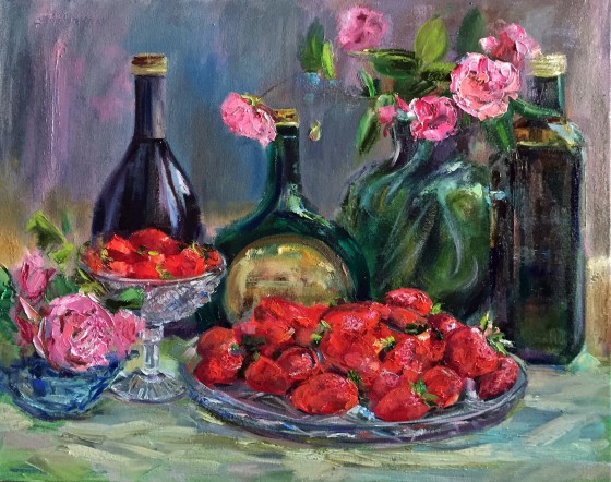 Painting маслом Клубничка