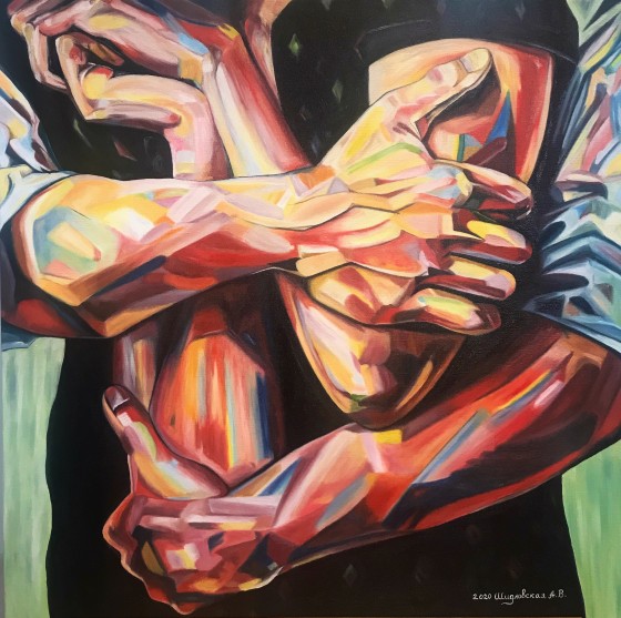 Painting маслом Картина маслом обьятия