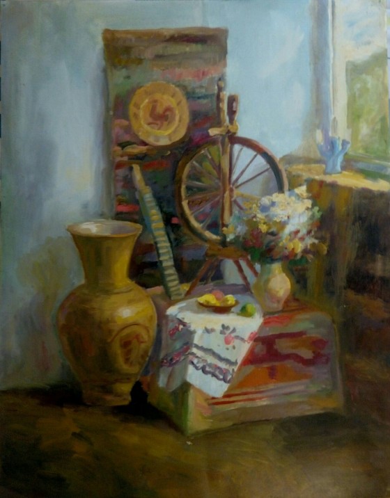 Painting маслом Натюрморт в интеръере