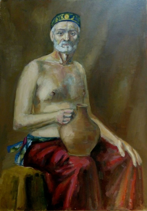 Painting маслом Грузинский дедушка