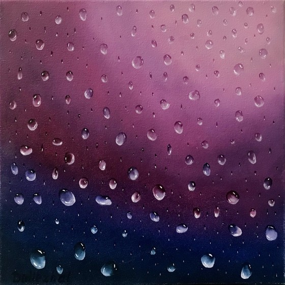 Painting маслом Капли