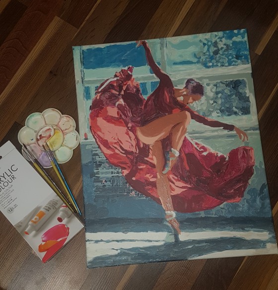 Painting акрилом Прима Балерина