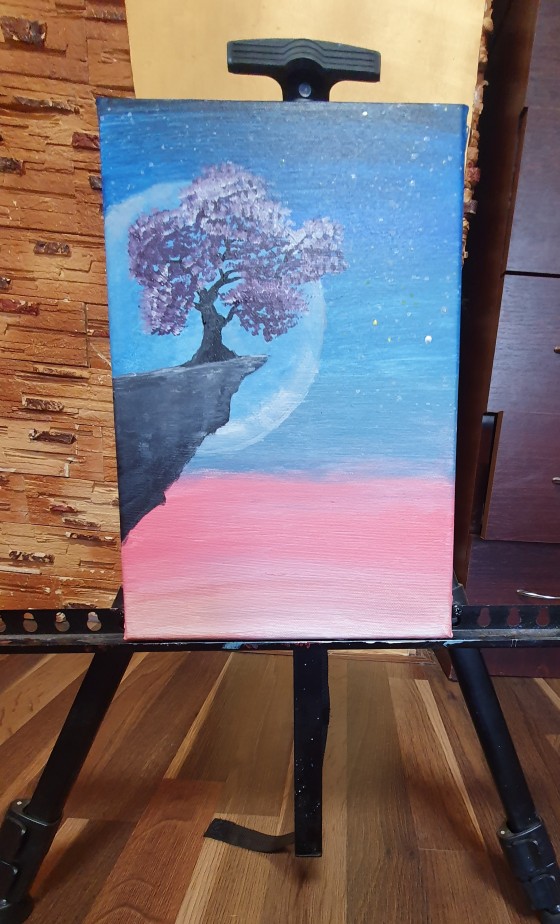 Painting акрилом Поднебесная