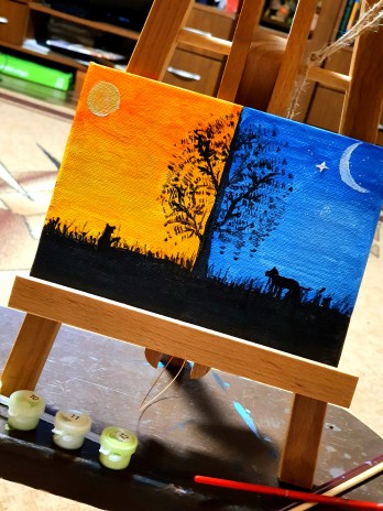 Painting акрилом Саванна