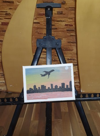 Painting акрилом Нью Йорк