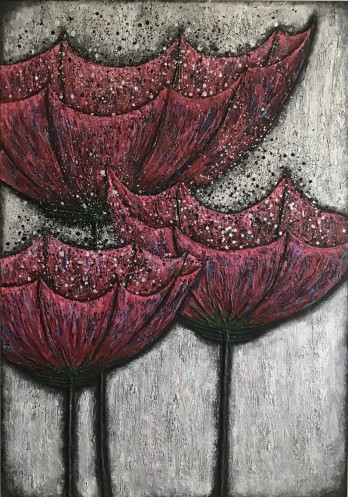 Painting в смешанной технике Цветы