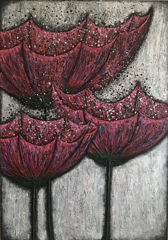 Painting в смешанной технике Цветы