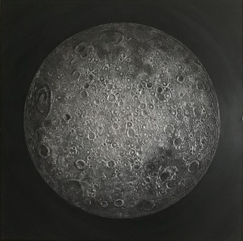 Painting в смешанной технике Обратная сторона Луны