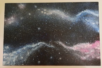 Painting акрилом Космос