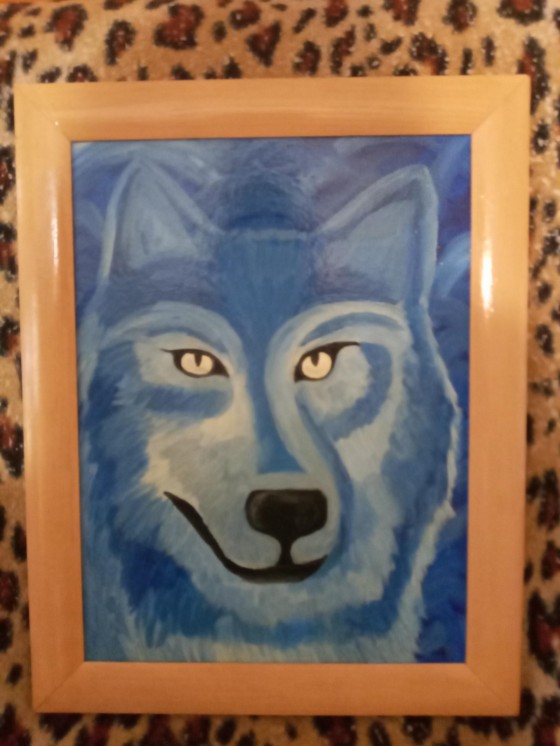 Painting маслом Одинокий волк