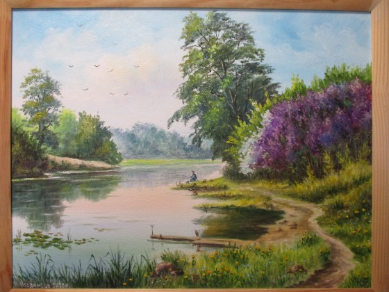 Painting маслом "Весенний день"