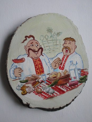 Painting маслом "Два кума"