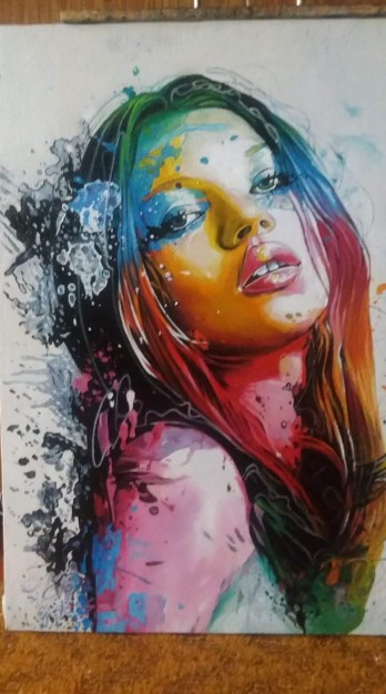 Painting маслом Девушка-весна