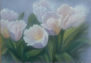 Painting маслом Тюльпани 